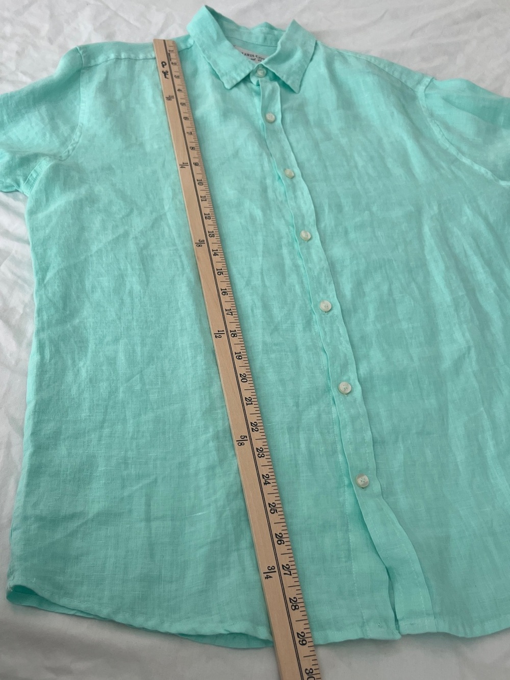 Haris Cotton Loose Fit 100%
Linen Long Sleeve Shirt Size M - Picture 12 of 12